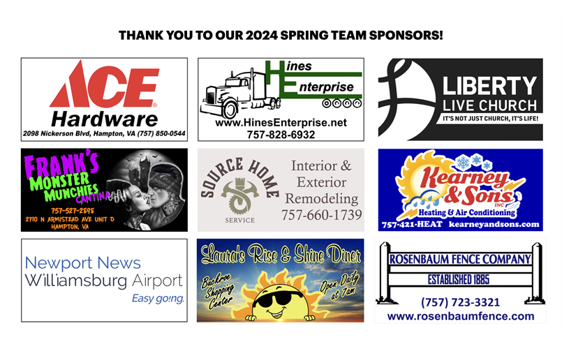 2024 TEAM TOP SPONSORS - THANK YOU! 