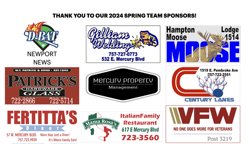 2024 TEAM TOP SPONSORS - THANK YOU! 